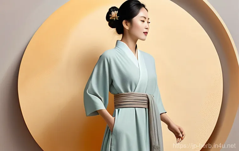 한방병원에서의 다이어트 치료 - **Prompt:** A vibrant and tranquil image of a woman in her late 20s to early 30s embracing a healthy...